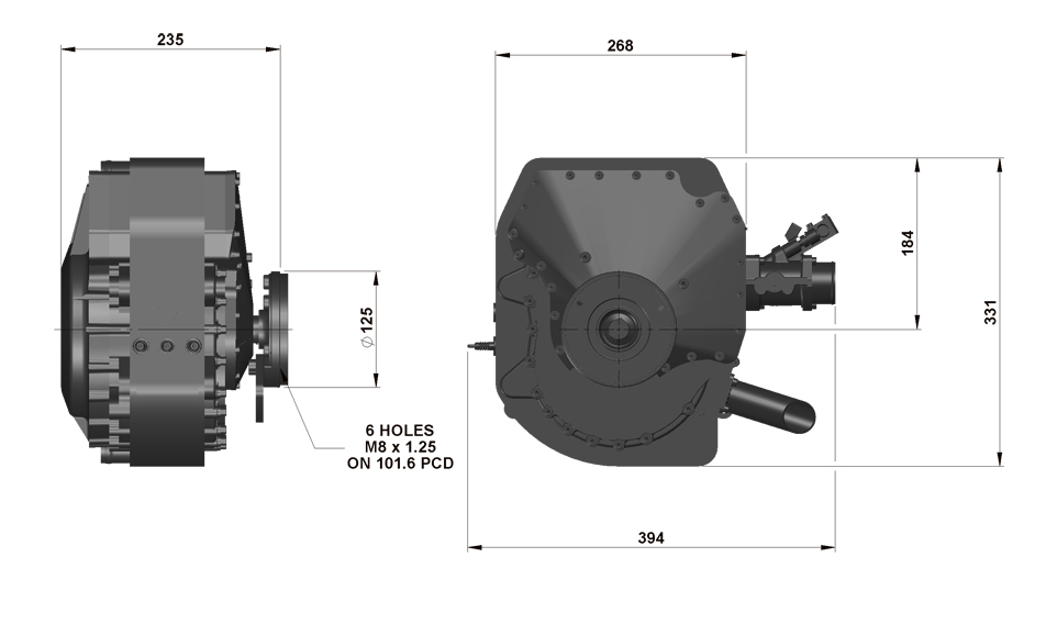650CS 120BHP Wankel Rotary Engine Advanced Innovative Engineering