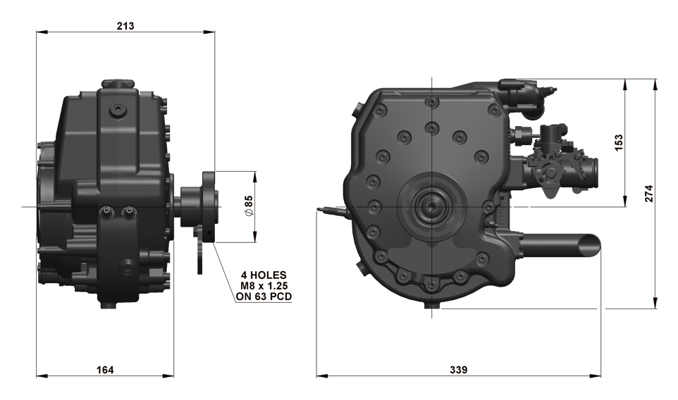 225CS Dimensions