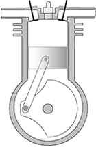 Four-Stroke Piston Engine Diagram