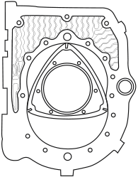 A drawing of a Wankel rotary engine used in UAV Propulsion Systems