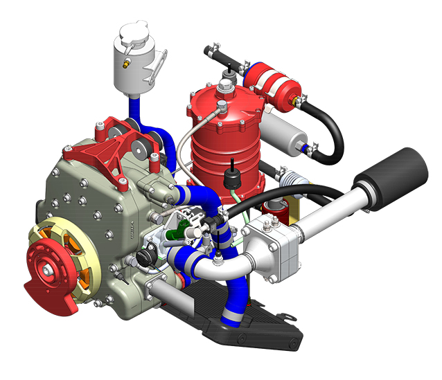 225CS-018 – 36 BHP <br/>UAV Propulsion System <span> 2kW Starter Generator</span>