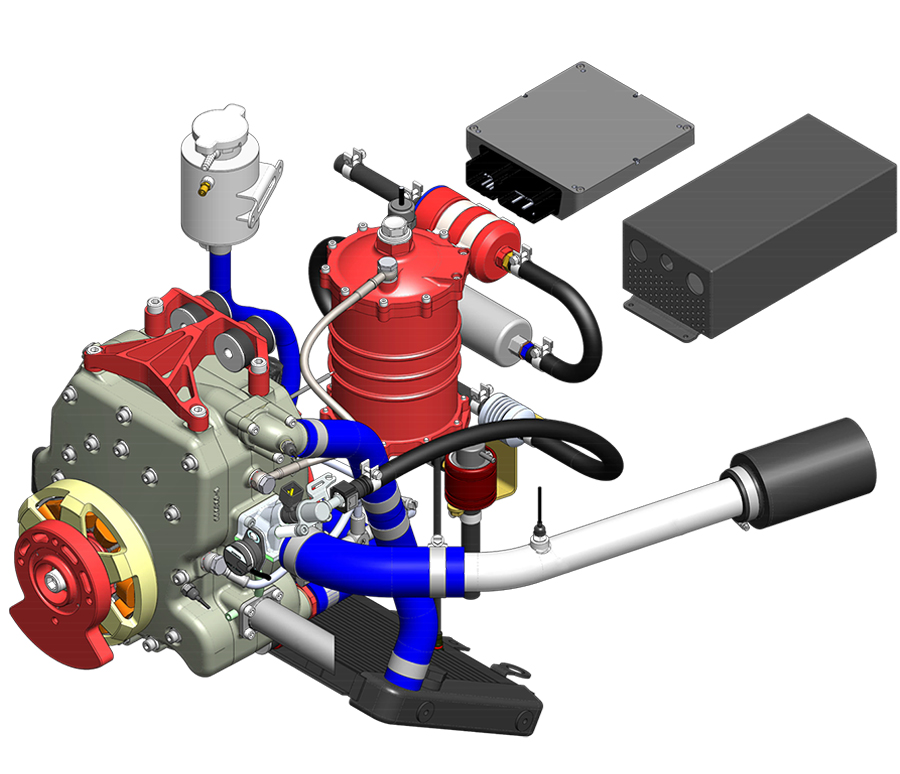 Interative detailing of 40 BHP UAV Propulsion System