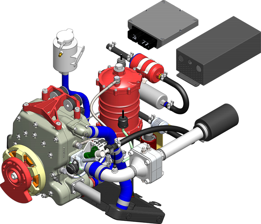 Interactive Detailing of 225CS-018 – 36 BHP UAV Propulsion System